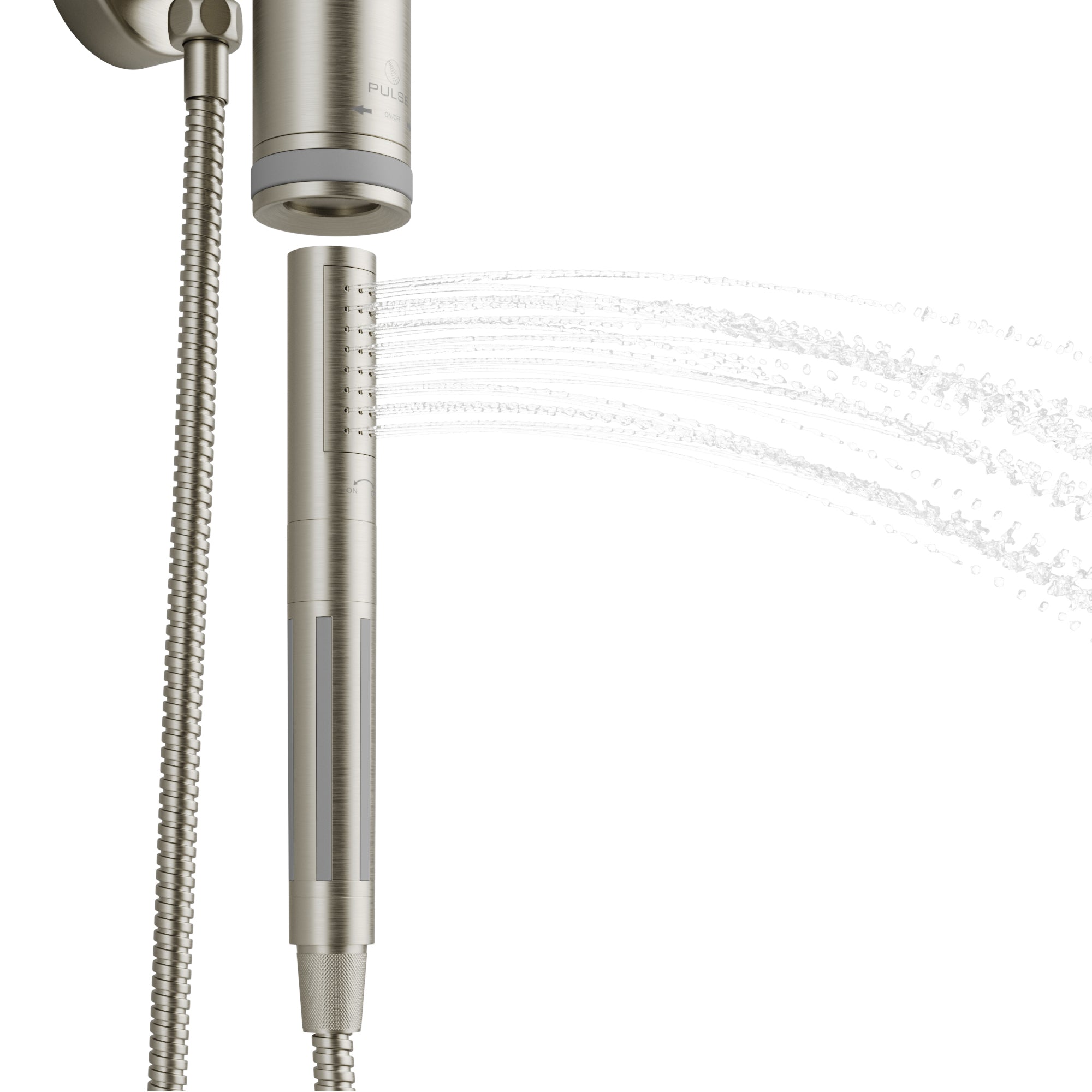 PULSE ShowerSpas Aquarius Brushed Nickel Shower System - 1052-CH